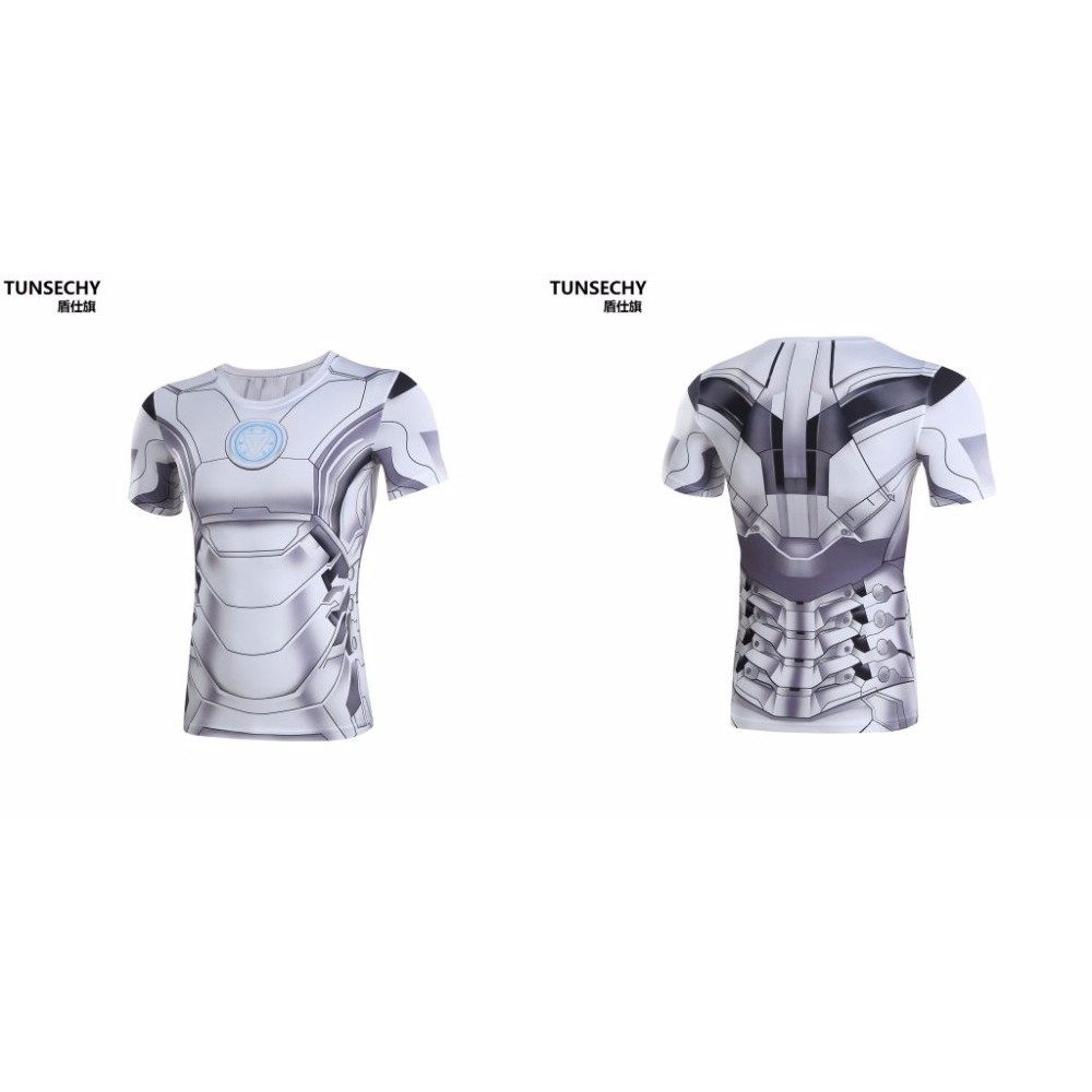 เสื้อยืด SUPERHERO IRONMAN WHITE LP และ BONUS