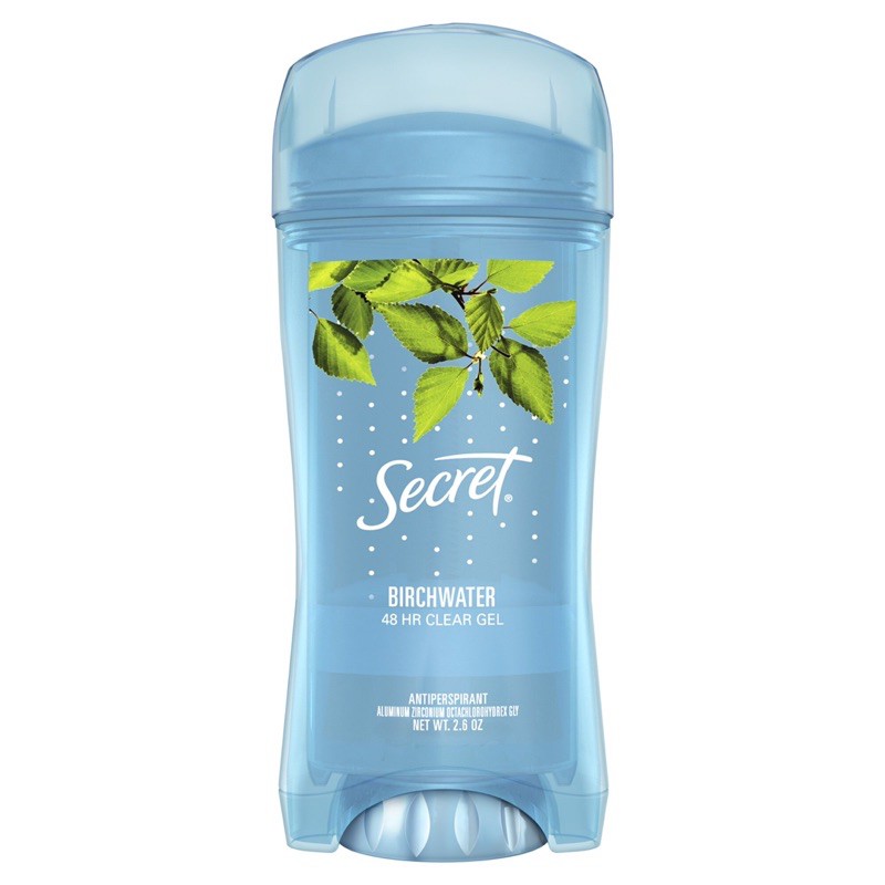 Secret Clear Gel Antiperspirant Deodorant Birchwater Scent 2.6 Oz