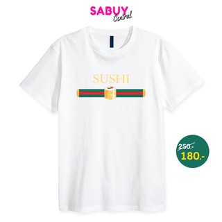 ส่งฟรี เสื้อยืดคอกลม SUSHI สวมใส่สบาย ยับยาก TK PREMIEM 100%