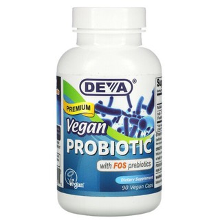 New 🇺🇸PreOrder🌟🌟Deva, Premium Vegan Probiotic with FOS Prebiotic, 90 Vegan Caps