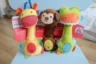 ตุ๊กตาเขย่ามือ เขย่ามือรูปสัตว์ มีเสียงกรุ๊งกริ๊ง บีบมีเสียงปี๊ปๆ
