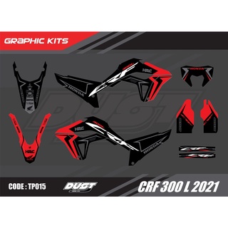 สติ๊กเกอร์วิบาก Honda CRF 300L 2021 ทั้งคัน Graphic kit สติ๊กเกอร์เคลือบเงา สุดคุ้ม