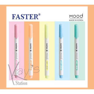 ปากกาไฮไลท์ เน้นข้อความ เน้นคำ Mood FASTER HT838