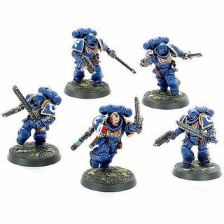 Warhammer 40k : Space Marines : Assault Intercessors (Mono-Pose) x5