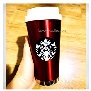 Starbucks Korea Christmas Edition 2017 SS Elma Red Wine Siren Tumbler 473ml.