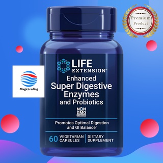 Life Extension Enhanced Super Digestive Enzymes and Probiotics / 60 Vegetarian Capsules