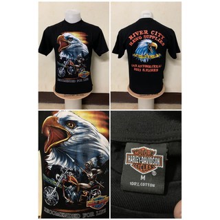 เสื้อยืดฮาเลย์ Harley-Davidson เสื้อยืดผู้ชาย เสื้อวินเทจ ป้ายฮาเลย์ ผ้าCotton 💯