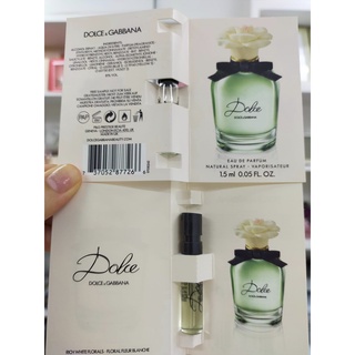 น้ำหอมแท้ ล็อตใหม่ Viol 1.5ml Dolce&amp;Gabbana Dolce Eau De Parfum 1.5ml. EDP น้ำหอม เข้มข้น ติดทนนาน สีเขียว หอม สดชื่น