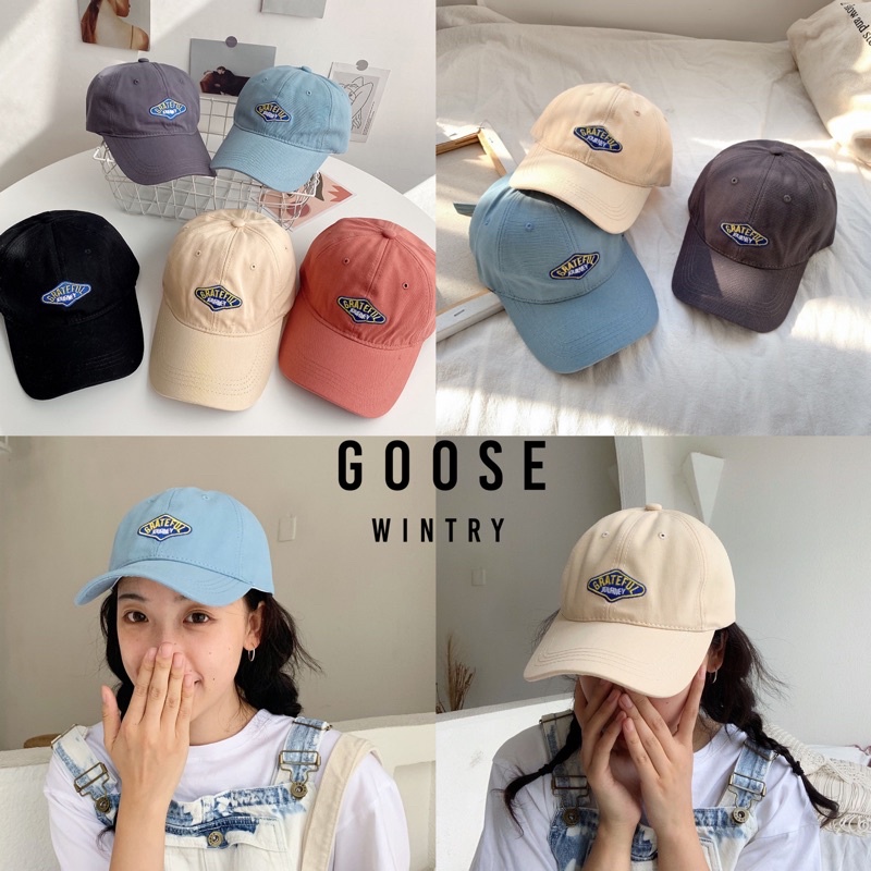 พร้อมส่ง หมวกแก๊ปเบสบอล ปัก Grateful Journey