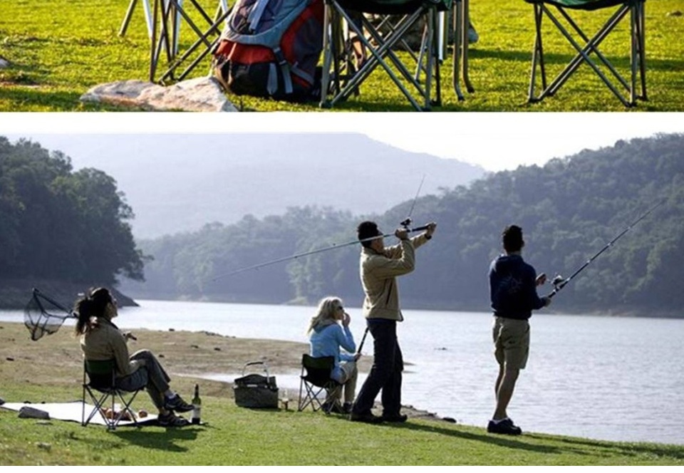 เก้าอี้แคมป์ปิ้ง เก้าอี้สนาม เก้าอี้ปิคนิค เก้าอี้สนามแบบพกพา พับได้ มีถุงใส่หูหิ้ว Camping Chair - รูปที่ 6