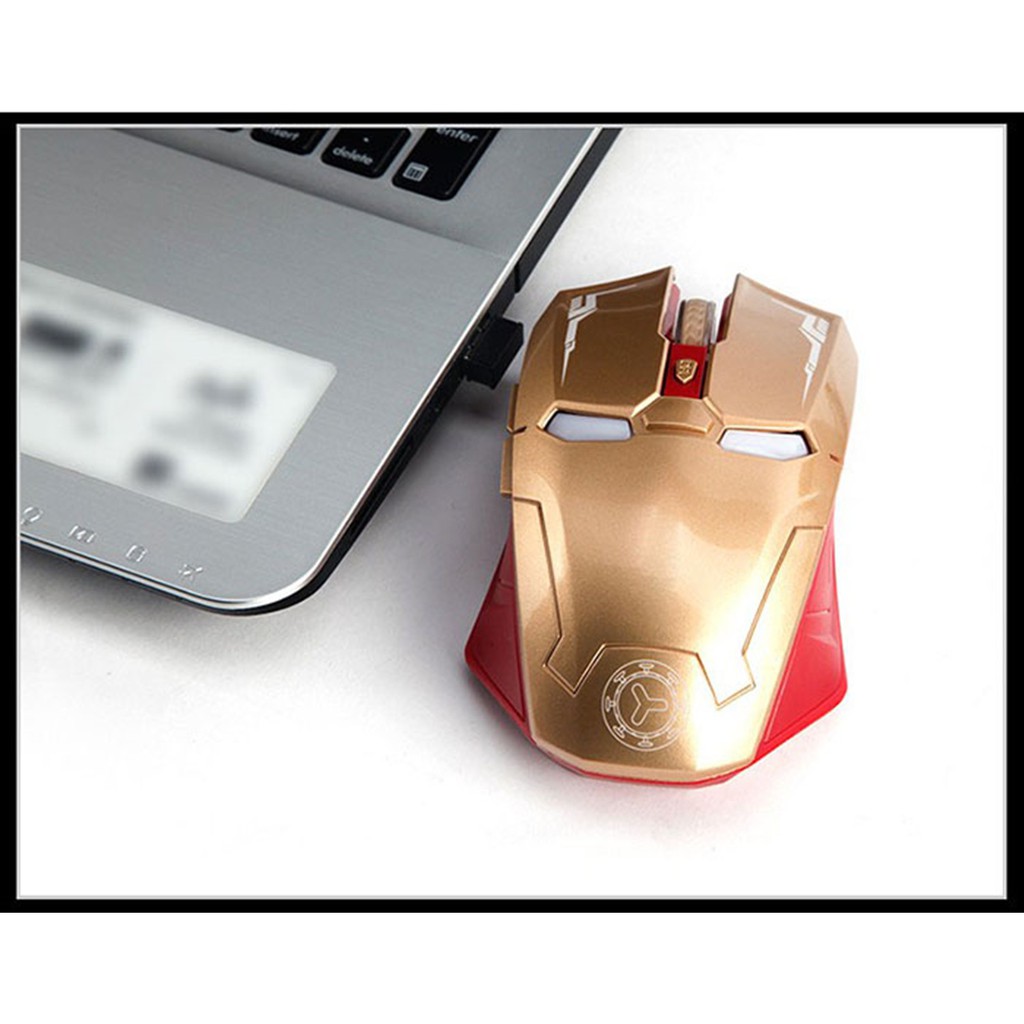 Computer Mouse Iron Man เม้าส์เล่นเกมไร้สายสำหรับผู้ชาย - aikendo.th ...