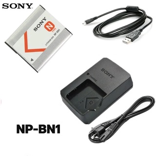 ที่ชาร์จกล้อง♧❆○Sony DSC-TX30 TX200 TX300 WX170 กล้อง NP-BN1 แบตเตอรี่ + เครื่องชาร์จ + สายดาต้า