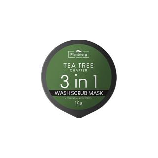 โปรโมชั่น : Plantnery Tea Tree 3 in 1 Wash Scrub Mask 10 g มาสก์-สครับ-คลีนเซอร์ สูตรสำหรับผิวมันและเป็นสิว