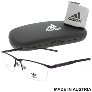 adidas แว่นตา รุ่น 6253 C-4 สีน้ำตาล กรอบเซาะร่อง ขาสปริง ทรงสปอร์ต สแตนเลส สตีล กรอบแว่นตา Eyeglass Made in Austria