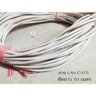 LINK สาย LAN CAT5 สายแลนแบ่งขาย ตัดยาว 10 เมตร