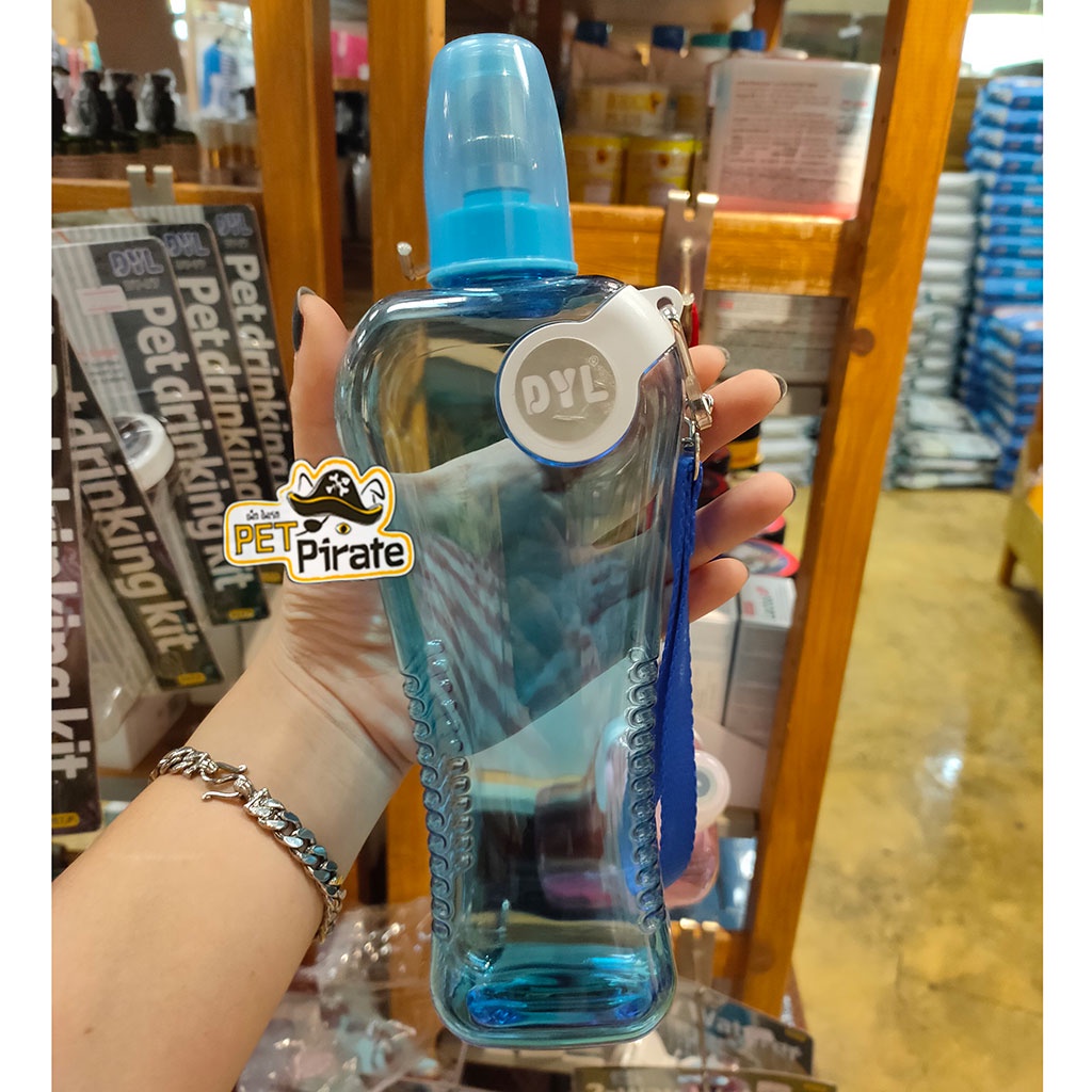 DY-8 Mobile Drinker ขวดน้ำพกพาพร้อมจุกลูกกลิ้ง จุน้ำ 450 มล. จับถนัดมือ มาพร้อมสายสำหรับคล้อง