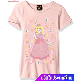 เสื้อยืดผู้ชายและผู้หญิง Nintendo Girls Peachtone Graphic T-shirt Short sleeve T-shirts