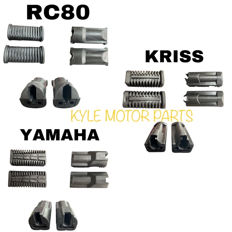 RC80 KRISS LC135 LAGENDA FRONT FOOTREST ชุดยาง