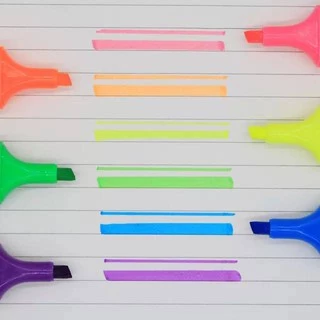 ปากกาเน้นข้อความ ไฮไลท์ สี ใหญ่ พร้อมส่ง แห้งเร็ว #H034