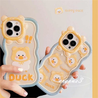 เคสป้องกันโทรศัพท์มือถือ ลายเป็ดน้อยน่ารัก สําหรับ iPhone 14 13 12 11 Pro Max 8 7 Plus X Xs SE2020 Xr Xs Max 6 6s Plus