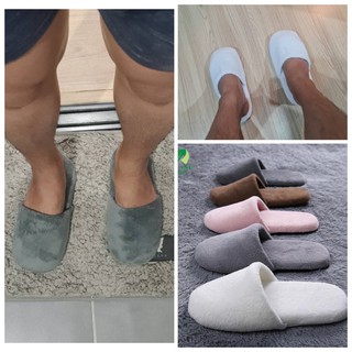 สลิปเปอร์ รองเท้าใส่ในบ้าน Slippers รองเท้าแตะ ขนนุ่มฟู พื้นกันลื่น ขนาด Free Size เกรดพรีเมี่ยม