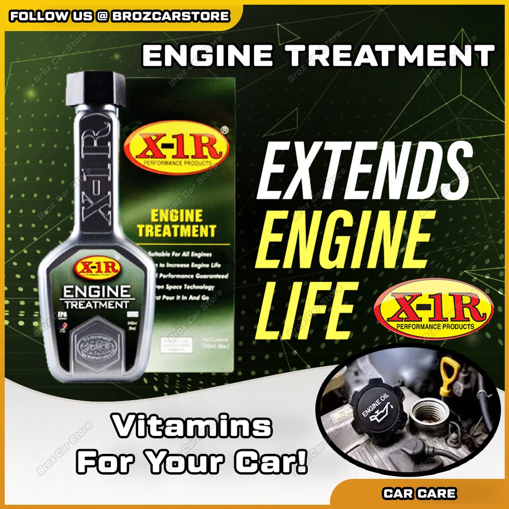 X-1R Engine Treatment - 240ML ขยาย Engine Life วิตามินสําหรับรถยนต์ของคุณ X-1R ผลิตภัณฑ์ประสิทธิภาพ