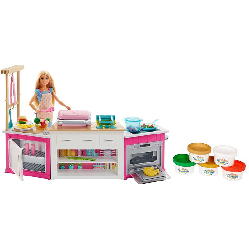 Barbie Ultimate Kitchen ชุดห้องครัว เฟอร์นิเจอร์บ้านตุ๊กตา ตุ๊กตาบาร์บี้ รุ่น GWY53
