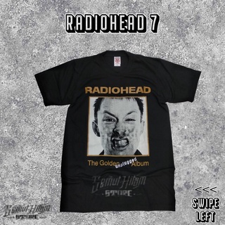 เสื้อยืดผ้าฝ้ายพิมพ์ลายแฟชั่น เสื้อยืด พิมพ์ลาย Radiohead THE GOLDEN UNPLUGGED ALBUM Builtup Music Band Rock Rebel Heave