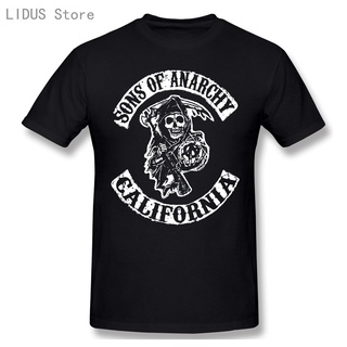 T-shirt  เสื้อยืดแขนสั้นลําลอง ผ้าฝ้าย 100% พิมพ์ลายกราฟฟิคการ์ตูนอนิเมะ Club Sons Of Anarchy 01 แฟชั่น สําหรับผู้ชาย LH