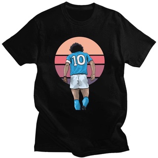 เสื้อยืดผ้าฝ้ายพรีเมี่ยม เสื้อยืดผ้าฝ้าย พิมพ์ลาย Diego Maradona Hand of God Argentina Footballer Napoli แฟชั่นฤดูร้อน 1