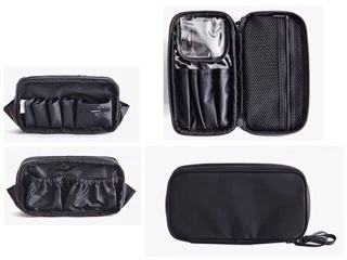 ShopAt.Two[BG6135] กระเป๋าใส่เครื่องสำอาง ซิปสองชั้น ขนาดพกพา พร้อมส่ง