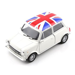 รถโมเดลสะสม หน้ารถและประตูเปิดได้ Welly29370_1:24 Mini Cooper 1300