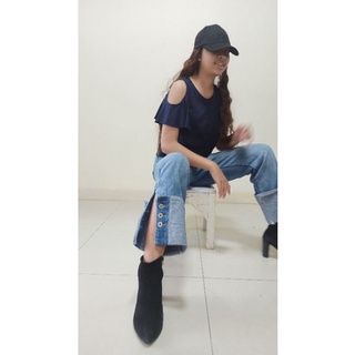 เสื้อครอป oversize ตัวใหญ่ สไตล์เกาหลี น่าร้ากกก