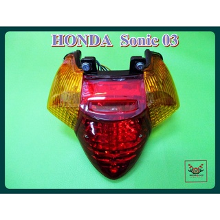 HONDA SONIC year 2003 TAILLIGHT TAILLAMP SET // ไฟท้ายชุด เพชร (แดงส้ม) ตัวเก่า สินค้าคุณภาพดี