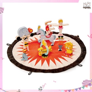 ชุดของเล่นไม้ละครสัตว์พร้อมกระเป๋าผ้าจากแบรนด์ Tender Leaf Toys รุ่น Circus Stacker