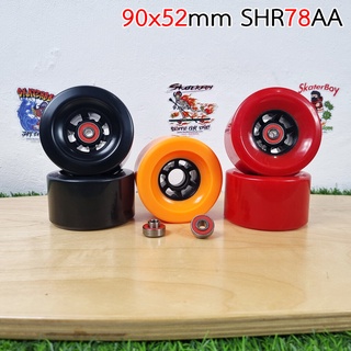 [0502] ล้อสเก็ตบอร์ด ขนาด 90x52mm SHR78AA พร้อมลูกปืน spacer ในตัว สำหรับ สเก็ตบอร์ดไฟฟ้า