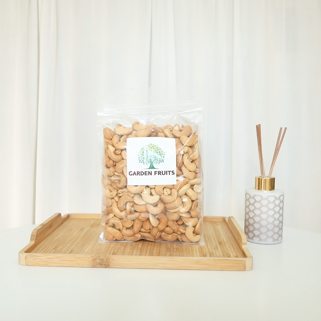 Roasted Cashew nut Whole เม็ดมะม่วงหิมพานต์เม็ดเต็มอบ ขนาดจัมโบ้คัดไซด์พิเศษ เกรด A อบใหม่ตามออเดอร์ By Garden Fruits - รูปที่ 3
