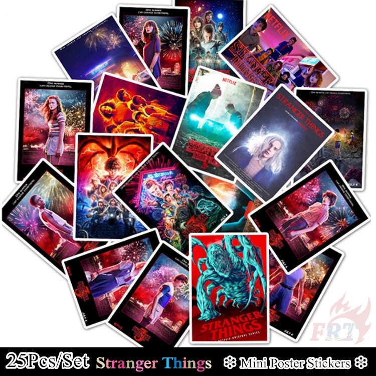 ❉ Stranger Things - Series B Mini Poster สติ๊กเกอร์ ❉ 25Pcs/Set TV Shows Luggage Laptop Skateboard Doodle สติ๊กเกอร์