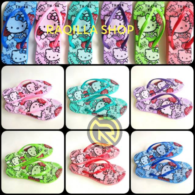 รองเท้าแตะ Hello Kitty ไซส์ 36-40 รหัส HK รองเท้าแตะผู้หญิงพร้อม Hello Kitty motif