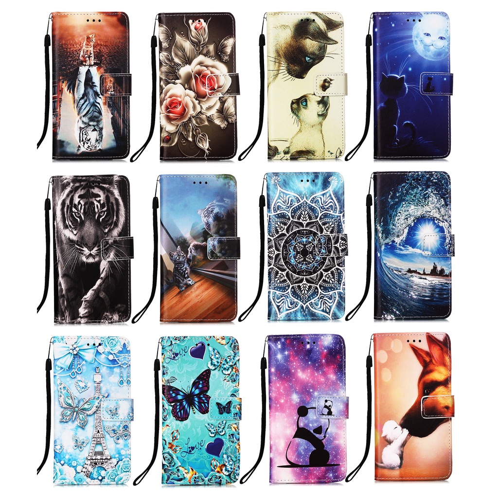 เคสหนัง ฝาพับ พร้อมช่องใส่บัตร สําหรับ Samsung Galaxy A15 A05s A05