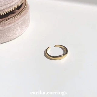 earika.earrings - simple ring (มีให้เลือกสองสี) แหวนชุบทองคำขาว/ทอง ฟรีไซส์ปรับขนาดได้