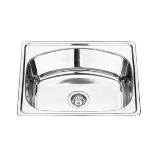 ว๊าว🍟 อ่างล้างจานฝัง 1 หลุม TEKA LINEA รุ่น VIVA 1B ขนาด 55 x 44 x 20 ซม. สีสเตนเลส Kitchen Sink Drains &amp; Stainers