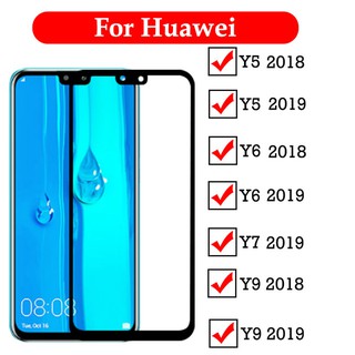 10D Huawei Mate Y5 Y6 Y7 Y9 Y5P Y6P Y7P Y8S 10 30 GR3 GR5 Prime 2019 2020 2017 2018 Lite Pro เต็มจอ ปกป้อง ฟิล์ม ฟิล์มกระจกเต็มจอ