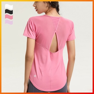 Lululemon เสื้อยืด ทรงหลวม 4 สี สําหรับผู้หญิง yd079 TH