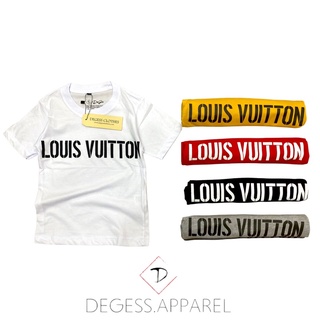 Lv เสื้อยืด แบรนด์พรีเมียม สําหรับเด็กผู้ชาย และเด็กผู้หญิง อายุ 1-12 ปี