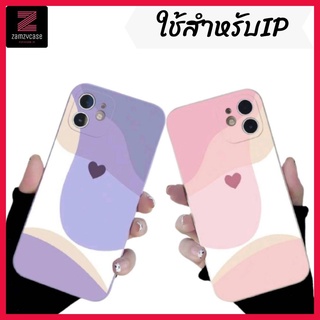 -พร้อมส่งในไทย-เคสซิลิโคนแถบข้างสกรีนพาสเทล TPU นิ่ม ใช้สำหรับIPทุกรุ่น #1008