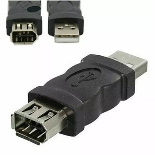 ใหม่ Firewire IEEE 1394 6ขาหญิง F USB M ชายอะแดปเตอร์ Converter Usb To 1394