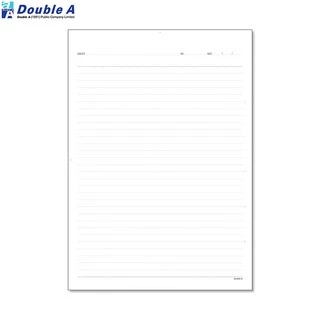 กระดาษรายงานมีเส้น 2 ด้าน Double A 80 แกรม 40 / 100 แผ่น Double A Report