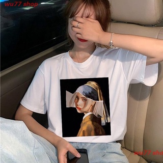 เสื้อยืดโอเวอร์ไซส์wu77 shop New Billie Eilish เสื้อยืดโอเวอร์ไซส์คอกลมสําหรับผู้หญิง Hเสื้อยืด discountS-3XL