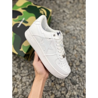 รองเท้าผ้าใบลําลอง รุ่น Bape x Air  Sta Low Air Force One Low-Cut สไตล์คลาสสิก เข้ากับทุกการแต่งกาย สไตล์สปอร์ต